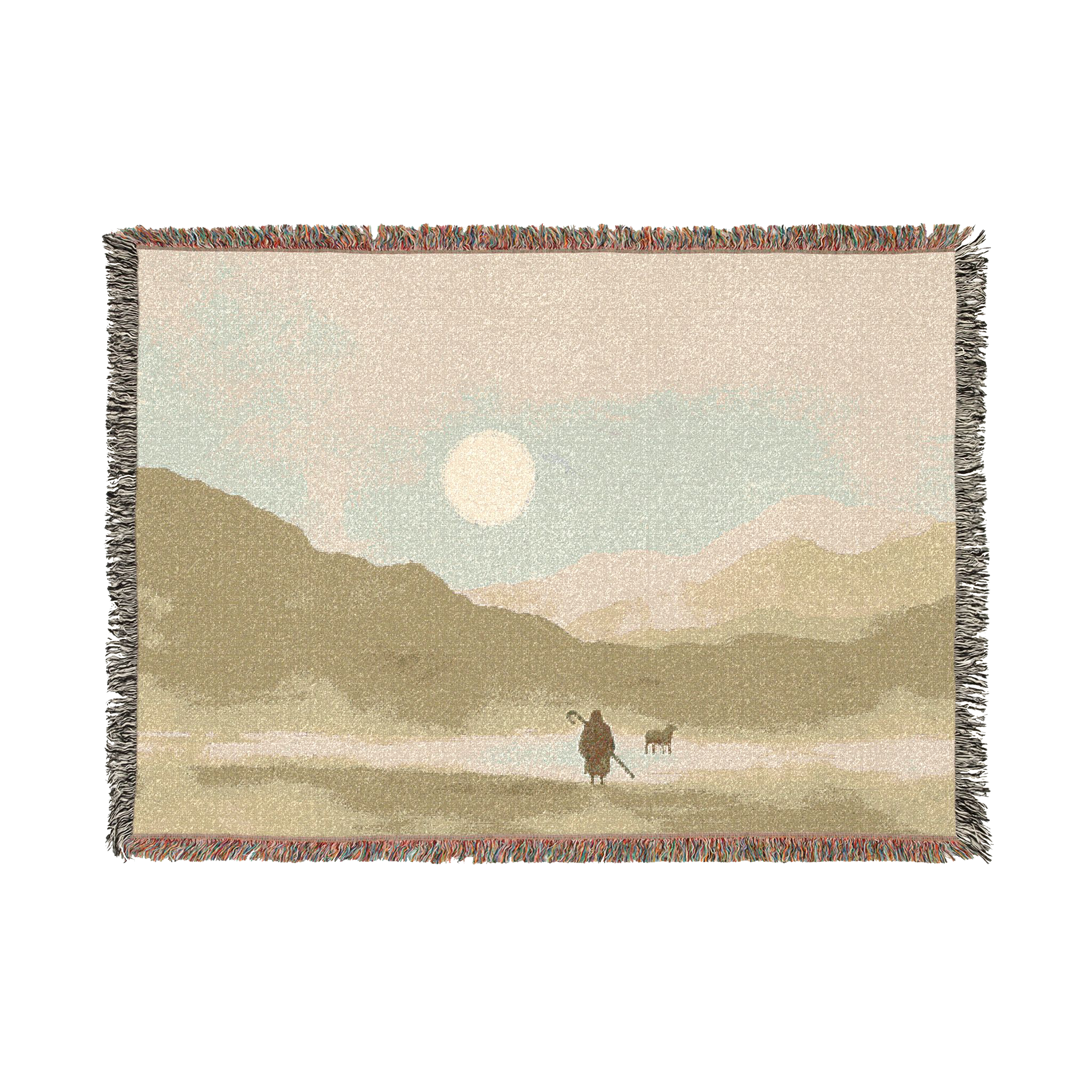 The Lost Sheep — Woven Blanket