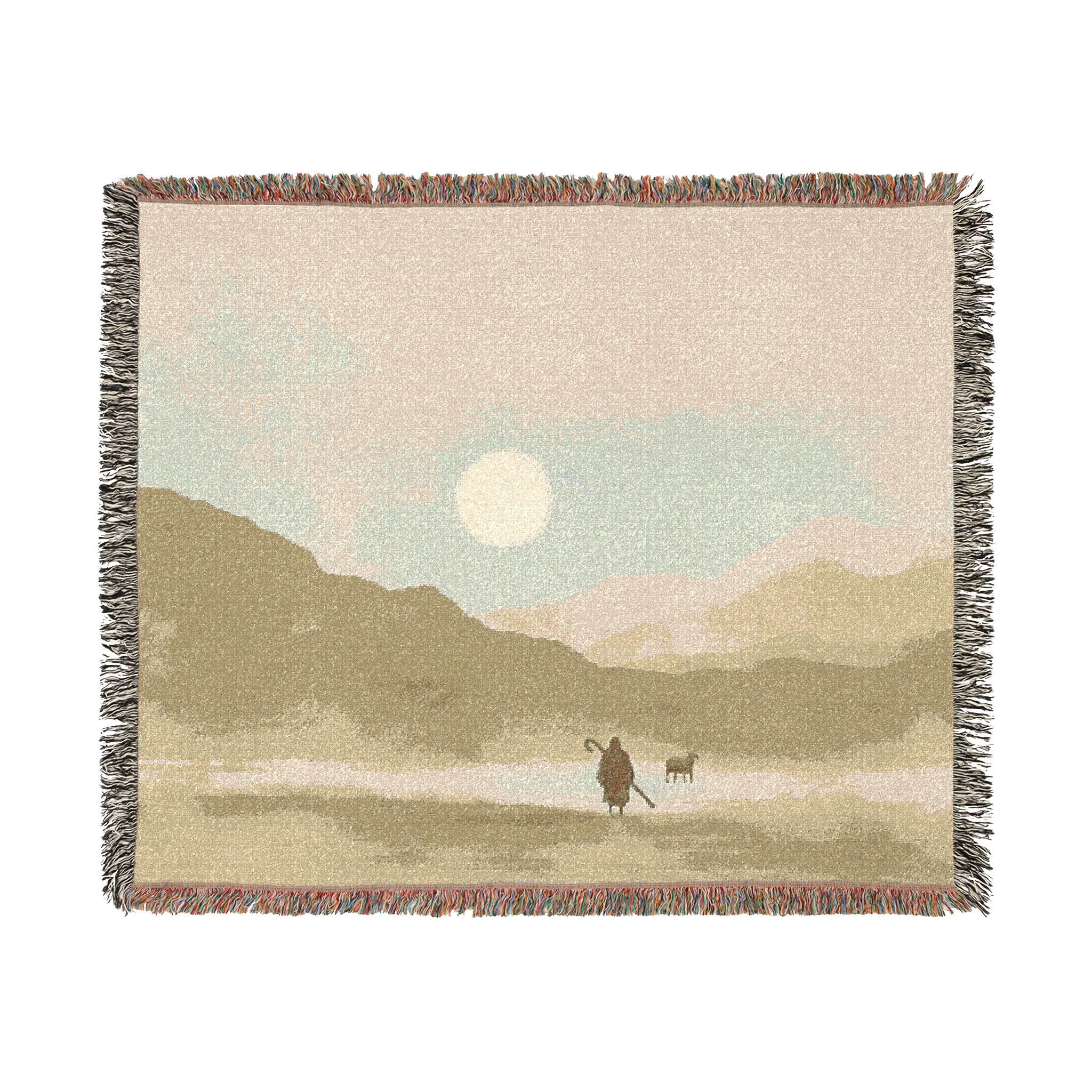 The Lost Sheep — Woven Blanket