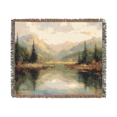 He Leads Me Beside Still Waters — Woven Blanket